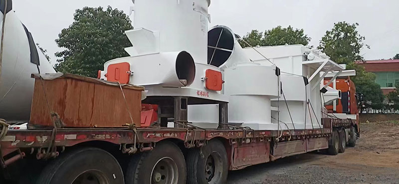 湖南某老板訂購時產十五噸氫氧化鈣生產線貨物到場剪影！