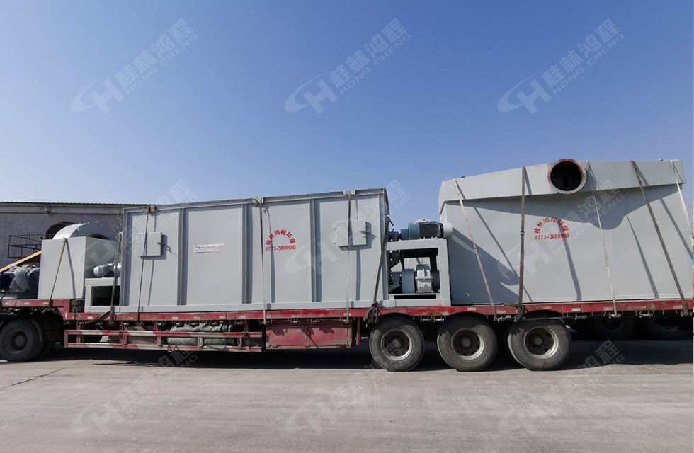 桂林鴻程HC大型氫氧化鈣生產(chǎn)線（15噸小時(shí)）到達(dá)華北地區(qū)客戶(hù)現(xiàn)場(chǎng)